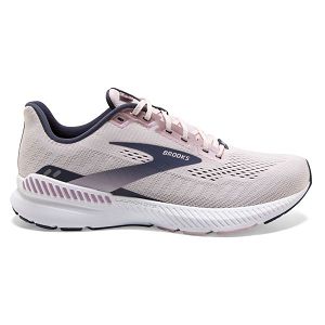 Brooks Launch GTS 8 Womens Road Running Shoes Pink/Navy/White | USA-ZSV985461